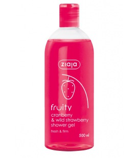 Ziaja Fruity Cranberry & Wild Strawberry Wild Bath And Shower Gel 500ml