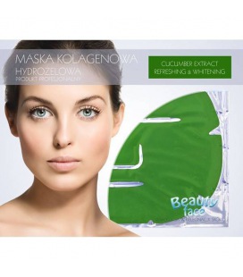 Beauty Face Collagen Pro Facial Mask Bleaching And Refreshing With Cucumber