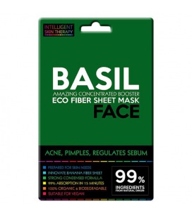 Beauty Face Ist Mask For Face Fiber Eco with Basil