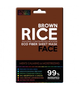 Beauty Face Ist Mask For Face Fiber Eco with brown Rice