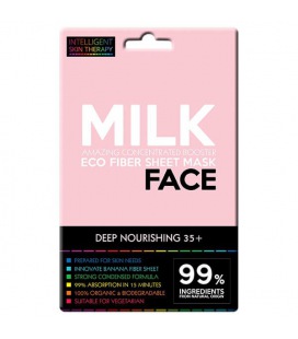 Beauty Face Ist Mask For Face Fiber Eco with Milk