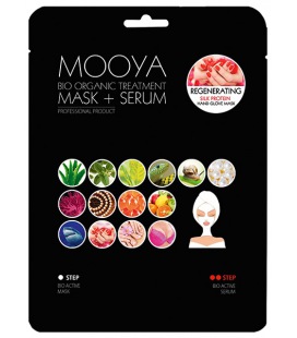 Beauty Face Masque + Serum Mooya Bio Organic Regeneration And Repair Of Hands With Silk Proteins
