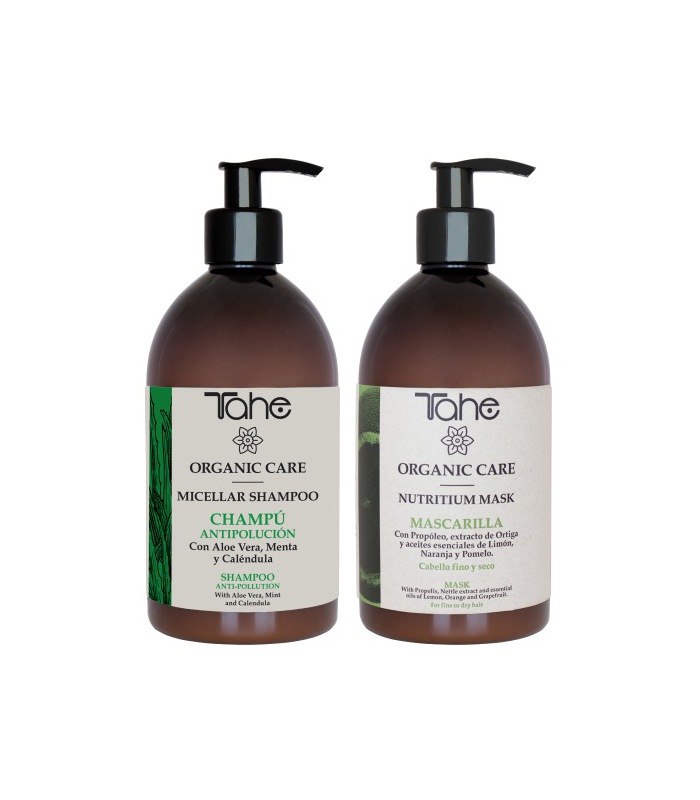 Tahe Beauty Ritual Pack: Shampoo + Organic Care Fine Hair Mask at Edenshop