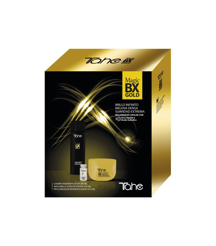 Tahe Pack Dry Hair: Shampoo + Mask + Treatment Magic Bx Gold