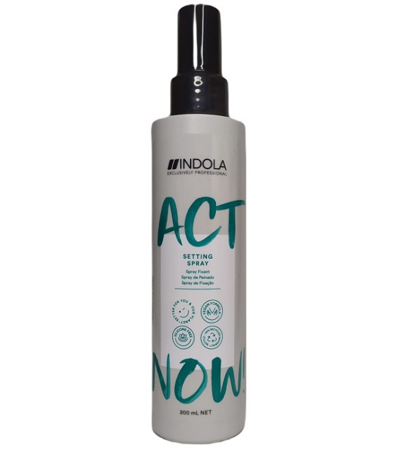 Indola Act Now Setting Spray De Peinado Vegan 200ml