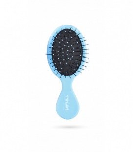 Bifull Brosse Ovale Mini Soft Touch Bleu Étincelant