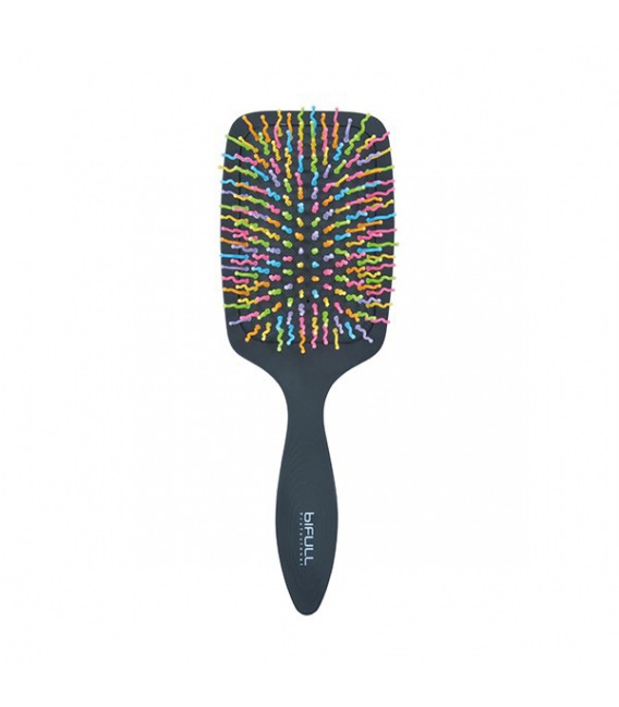 Bifull Brosse Raquette arc-en-ciel Noir