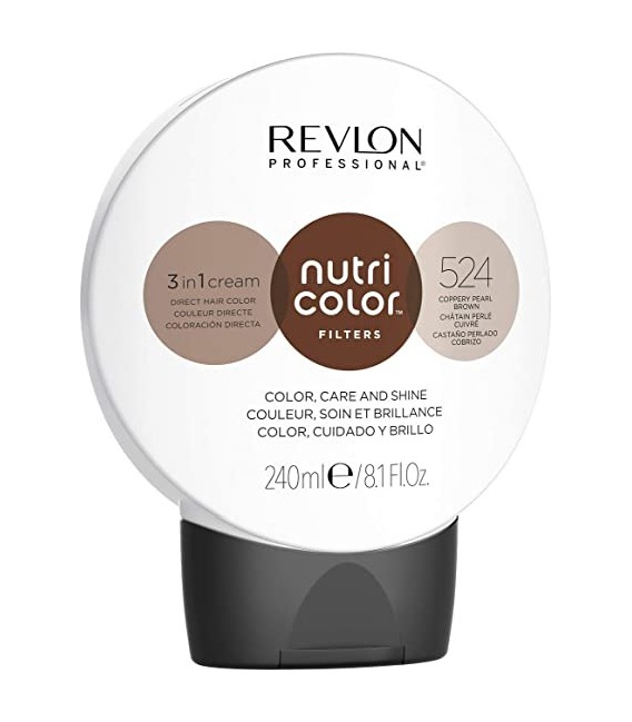 Revlon Nutri Color Creme 524 Castaño Perlado Cobrizo 240ml