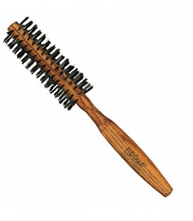 Eurostil Round Wood Brush 100% Boar Bristles 12mm