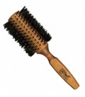 Eurostil Round Wood Brush 100% Wild Boar Bristles 33mm