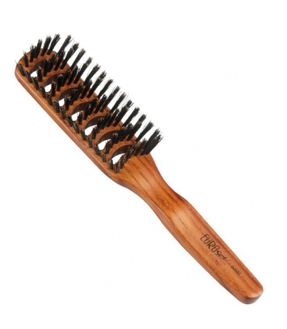 Eurostil Flat Wood Brush 100% Boar Bristles