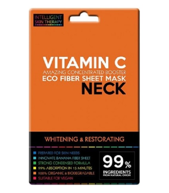 Beauty Face Mask IST Neck Fibers Eco Vitamin C