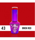 Molly Lac Vernis Semi-permanent Brick Red 10 ml 43