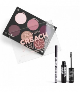 Inglot Set Creach Peach Palette + One Move + Brow Shapping gel