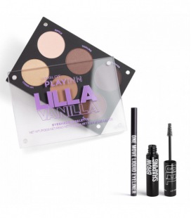 Inglot Set Lilla Vanilla Palette + One Move + Brow Shapping gel