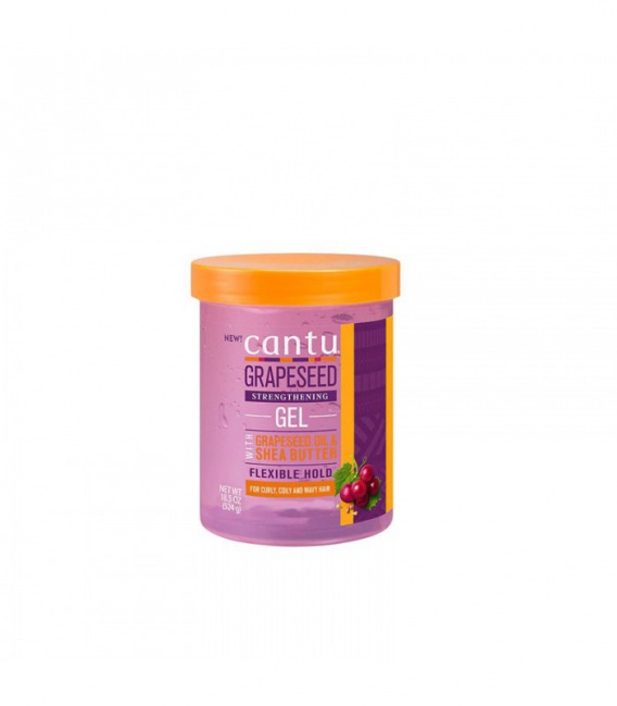 Cantu grapeseed Oil and Shea Butter Stregthening Gel Flexible Hold 524gr