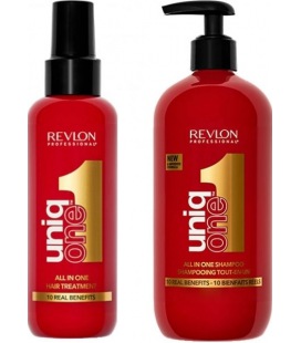 Revlon Pack Uniq One Traitment 150ml + Shampooing 300ml
