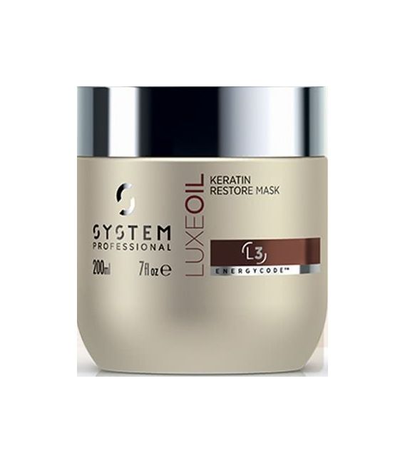 Système Professionnel Luxeoil Kératine de Restauration Masque 200ml