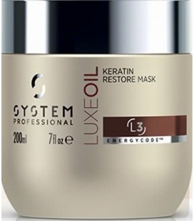 Système Professionnel Luxeoil Kératine de Restauration Masque 200ml