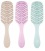 Detangler Natural Fiber Brush Wheat Fibers