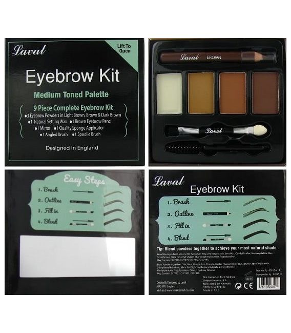 Laval de Sourcil des Kits et des Palettes de sourcils