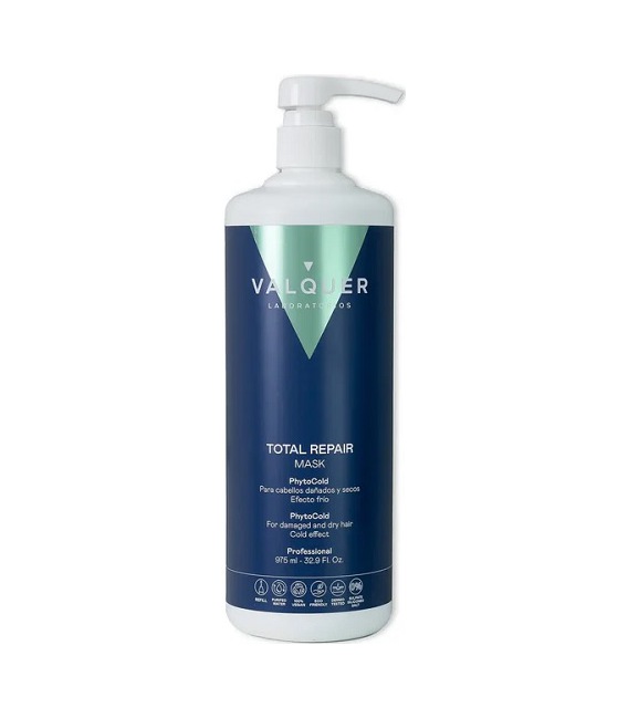 Valquer Glace Cheveux Masque Réparation Total Effet de Glace 1000ml