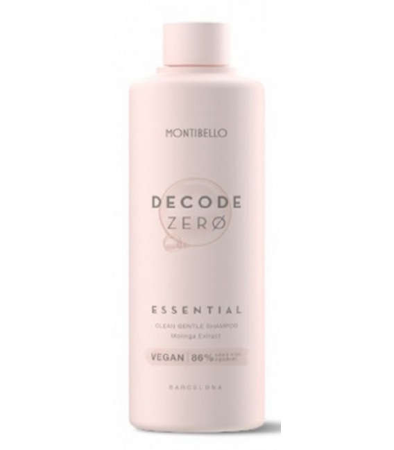 Montibello Decode Zero Essential Clean Gentle Shampoo Vegan 86% 75ml