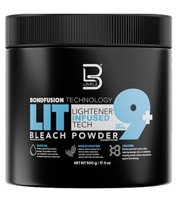 L3VEL3 Bondfusion Lit Bleach 9+ Powder 500ml