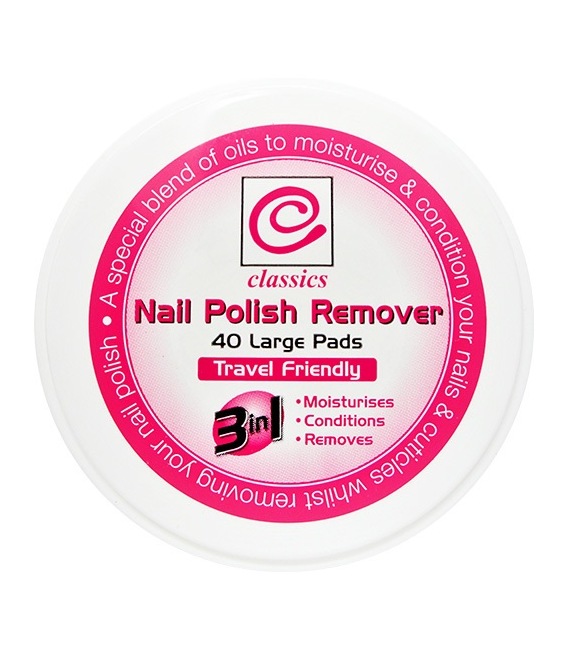 Classics Nail Polish Remover 40 Pads Large
