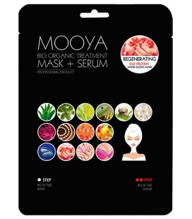 Beauty Face Mask + Serum Mooya Bio Organic Regeneration And Repair Of Hands With Silk Proteins