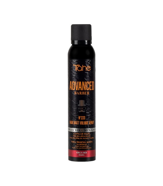 Tahe Advanced Barber N333 Hair Volumizing Spray Black Matte Fixation 2 200ml