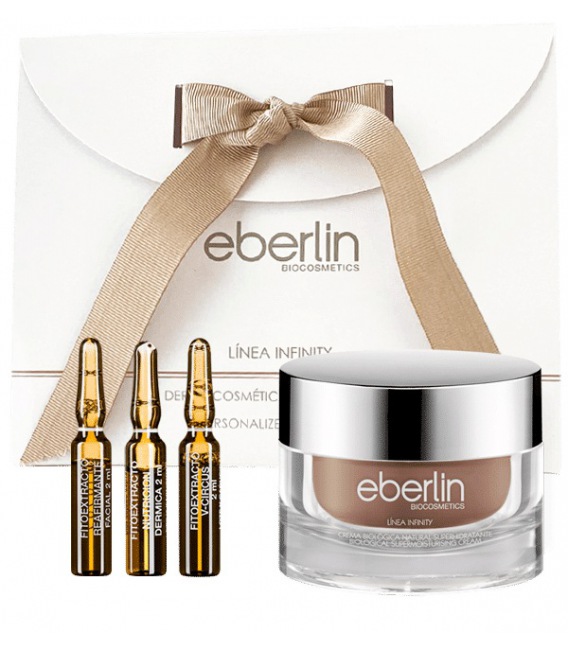 Eberlin Infinity Kit Superhidratante Moisturizing Cream 50 ml + 3 Ampullen mit 2 ml