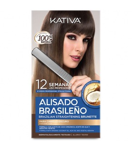Kativa Brazilian Straightening Kit for Dark Hair