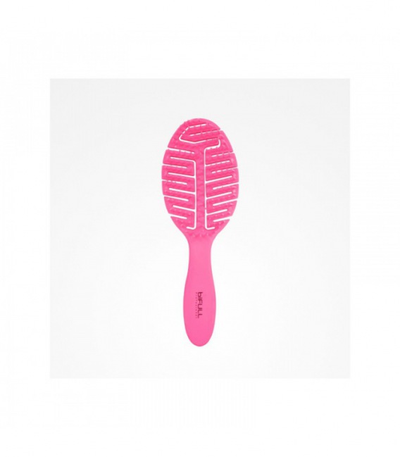 Bifull Skeleton Brush Detangling Fluor Leaf Rose