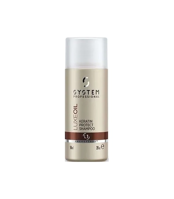 System Professionelle Keratin Schützen Shampoo Luxeoil 50 ml