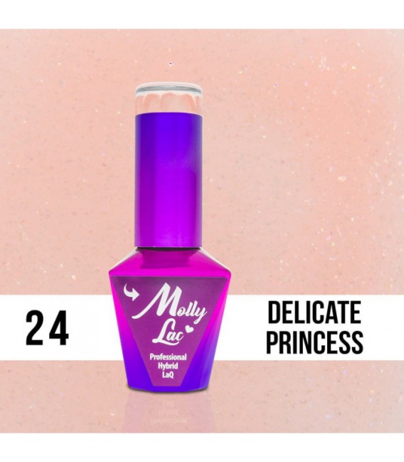 Molly Lac Esmalte semipermanente Delicate Princess 10 ml 24