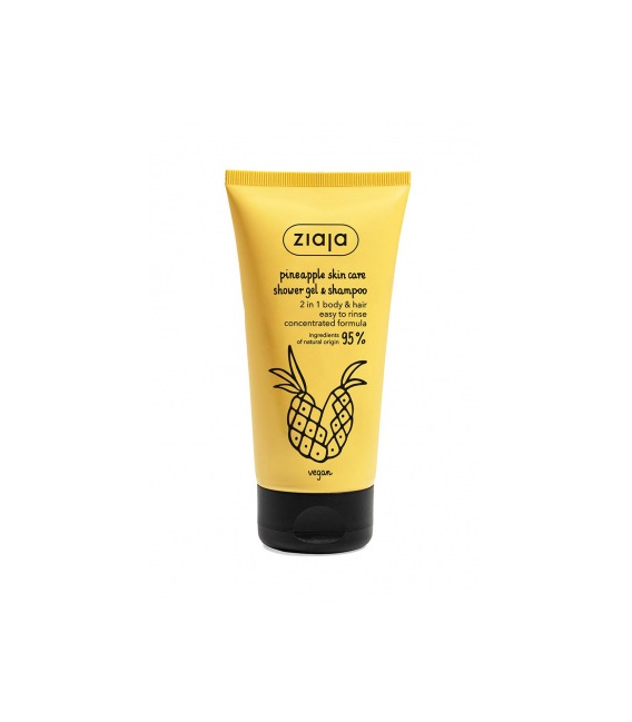 Ziaja Pineapple Skin Care Shower Gel & Shampoo 160ml
