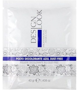 Desing Look Entfärber Pulver Blau Dust-Free 40g