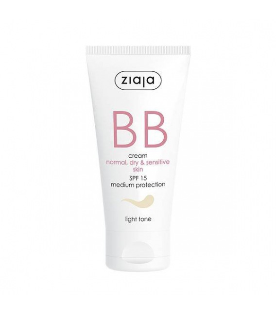 Ziaja BB cream normal, dry and sensitive skin SPF15 Light Tone 50ml