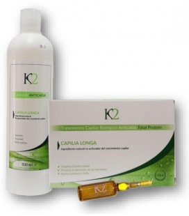 K2 Pack Anti-Caída Capia Longa Champú 500ml + Tratamiento 12x10ml