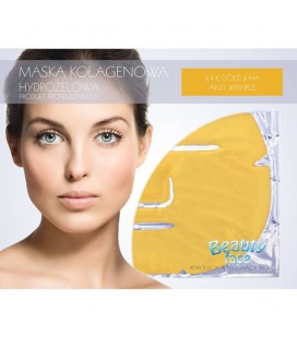 Beauty Face Colágeno Pro Mask Anti-arrugas Con Oro 24k Y Ácido Hialurónico