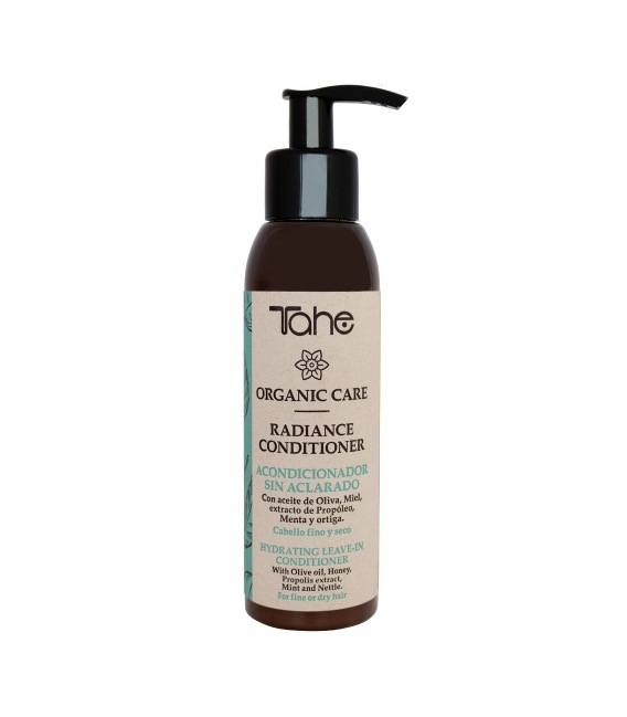 Tahe Organic Care Radiance Acondicionador Hidratante Sin Aclarado Cabello Fino 100ml