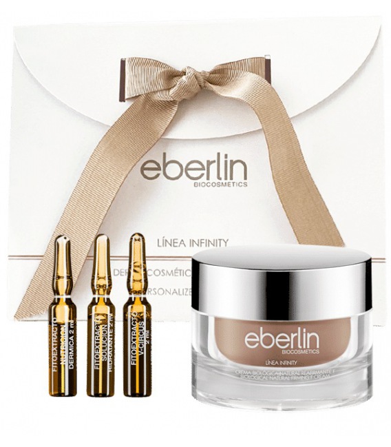 Eberlin Infinity Kit Reafirmante Crema Hidratante 50 ml + 3 Ampollas 2 ml