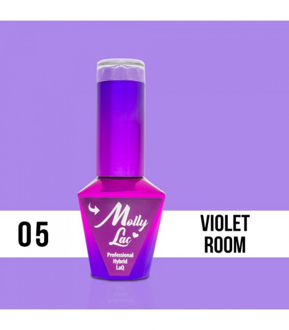 Molly Lac Esmalte semipermanente Violet Room 10 ml 05