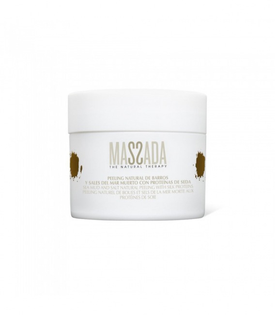 Massada Facial Cleansing Mud and Dead Sea Salt Natural Peeling With Silk Proteins 200 ml
