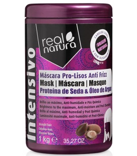 Real Natura Máscara Sin Sal Pro Lisos Anti Frizz Curly Friendly Argán 1000g