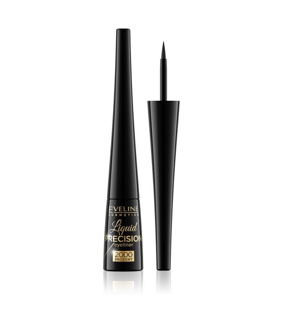 Eveline Eyeliner Liquid Precision 2000% Black Matt