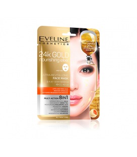 Eveline Mascarilla Facial En Hoja Ultra Revitalizante 24k Gold