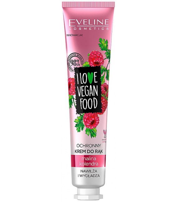 Eveline I Love Vegan Food Crema De Manos Protectora Frambuesa 50 ml