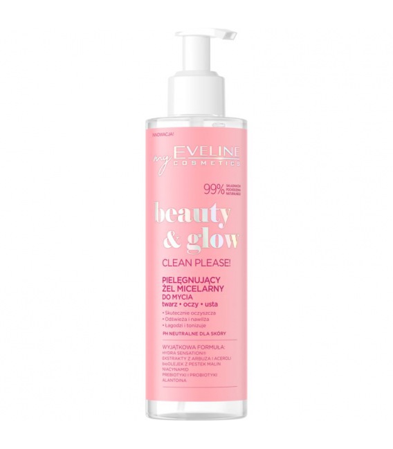 Eveline Beauty&Glow Gel Micelar Limpiador Suave 200ml